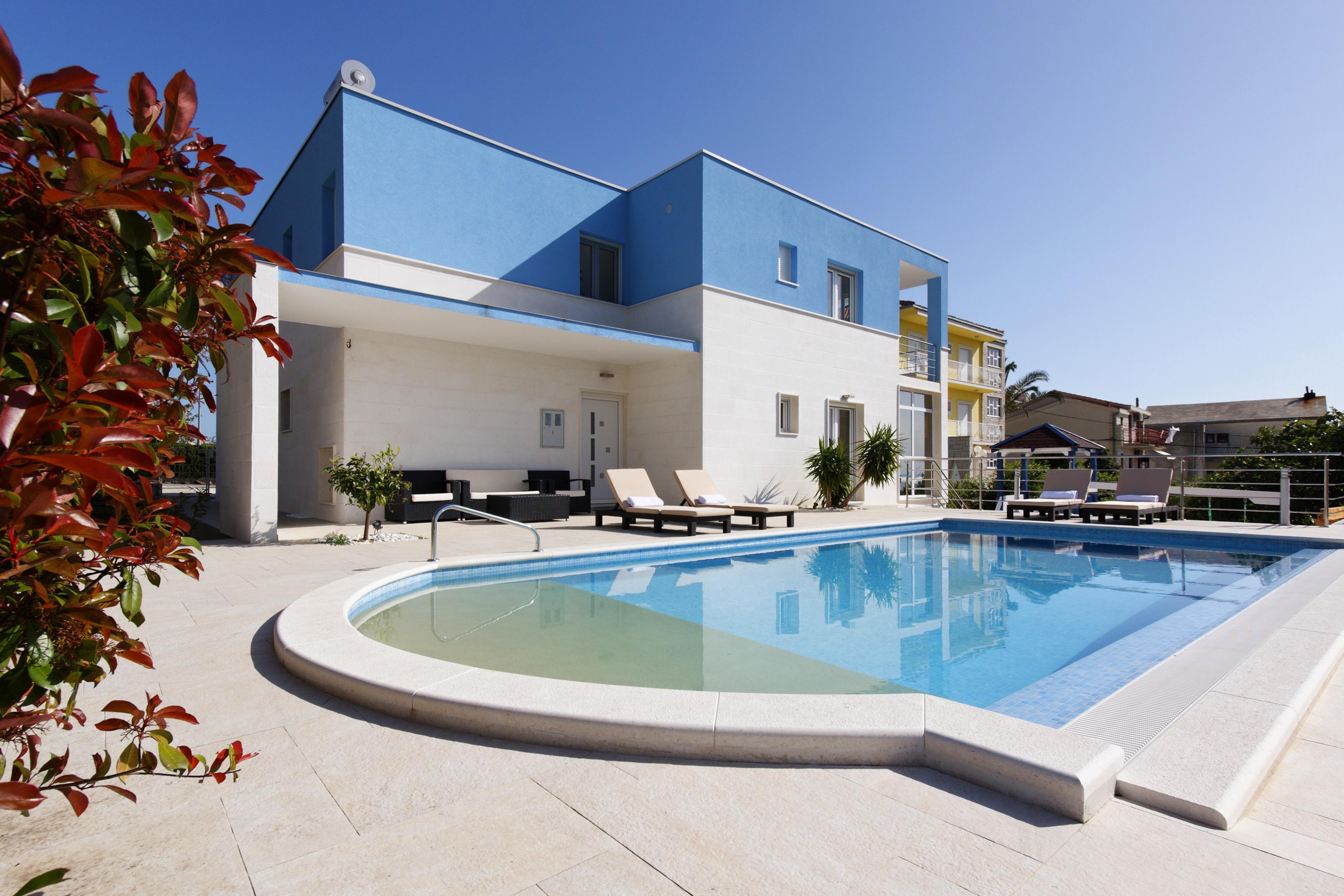 Villa Mermaid Your Croatian Haven With Luxury Pool And Scenic Views Podstrana Bagian luar foto